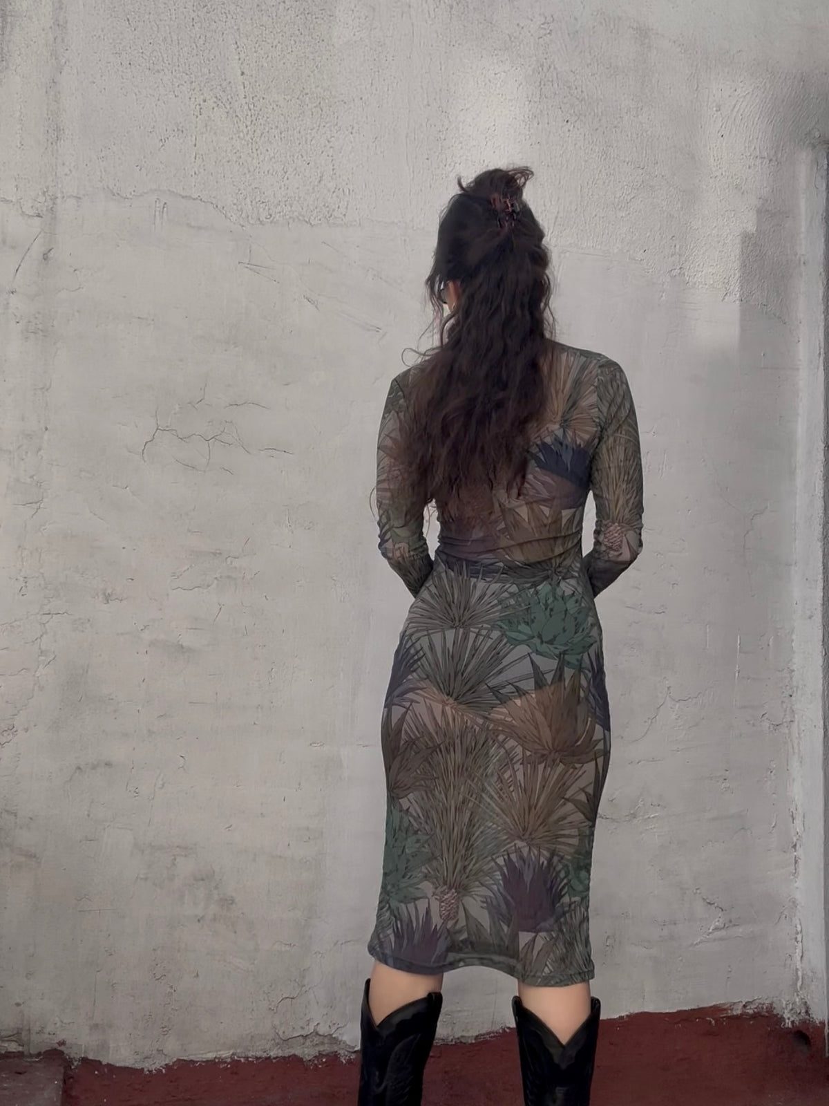 Mesh Dress Agaves