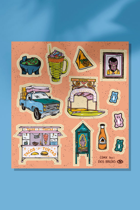 Hoja de stickers CDMX