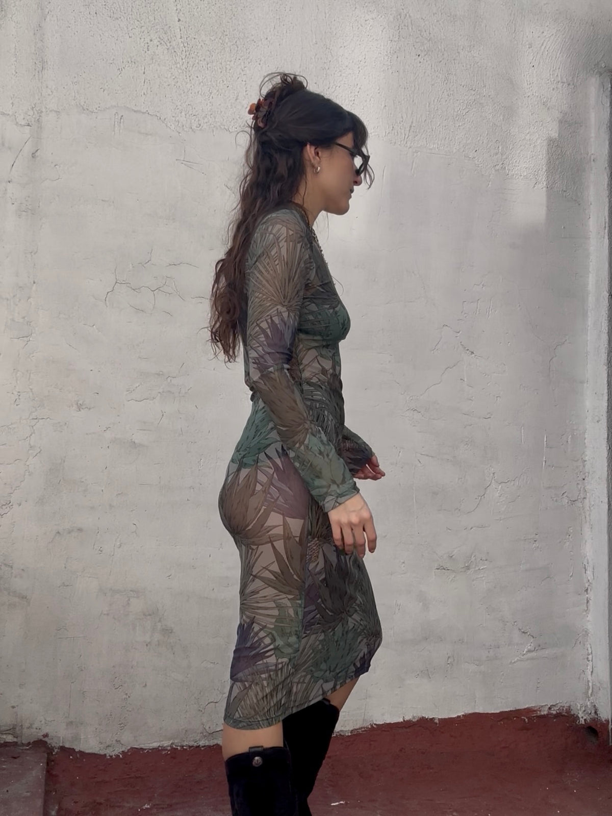 Mesh Dress Agaves